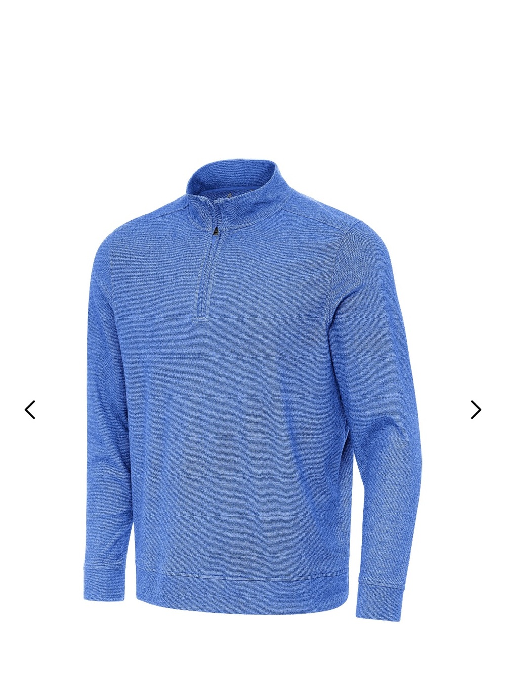 Antigua Men's Blue Quarter-Zip Pullover
